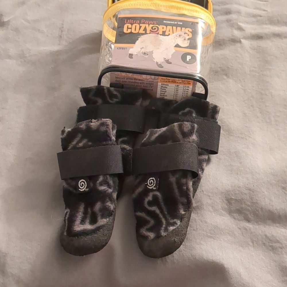 NEW Ultra Paws Cozy Paws Grey Indoor Boots for Dogs - Petite - Picture 4 of 9